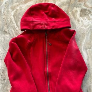 Lululemon Scuba Hoodie Full Zip Red